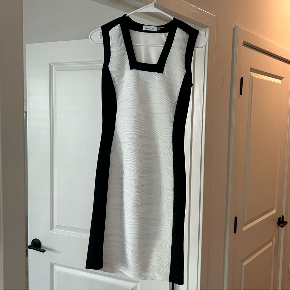 Calvin Klein Monochrome Midi Dress